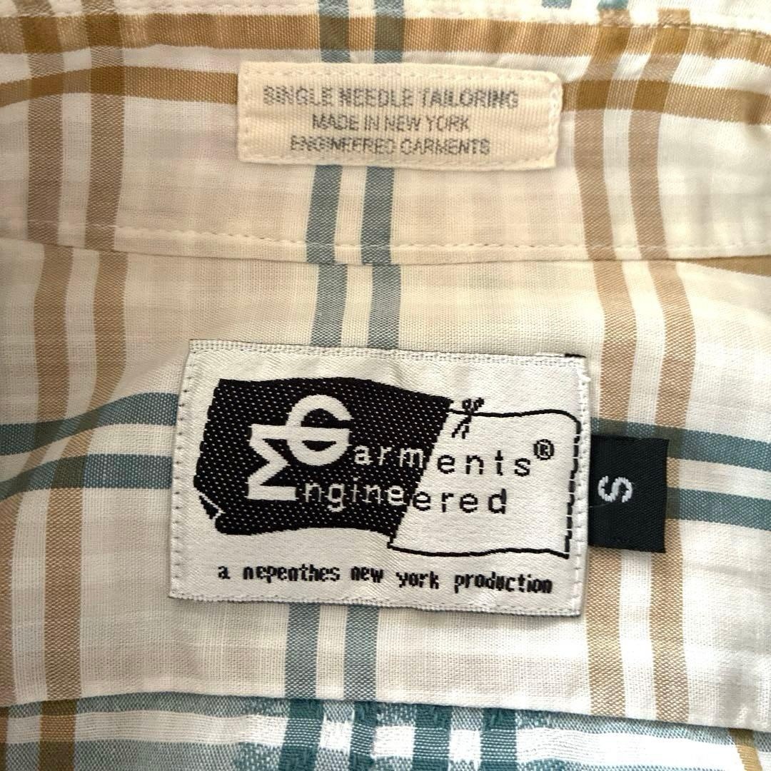 Engineered Garments Cut Jacquard Check Shirt S USA Nepenthes Made in NY F/S