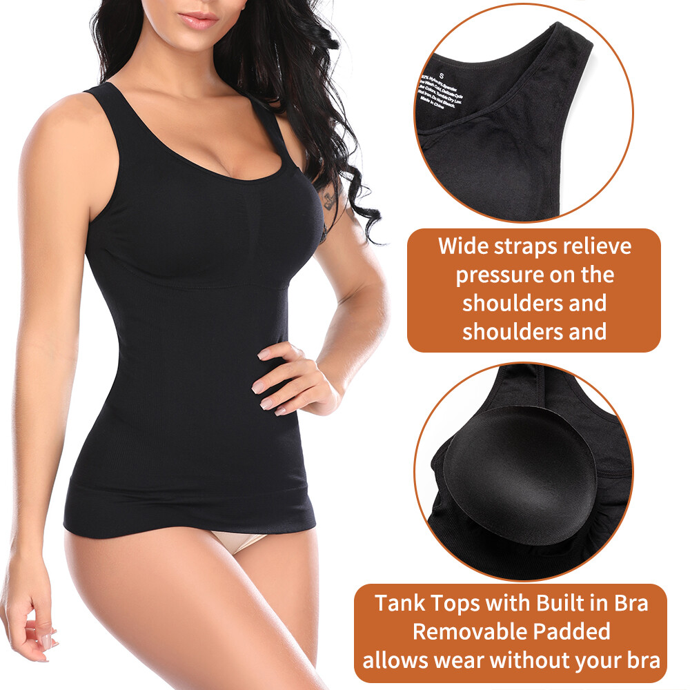 Women Body Shaper Compression Vest Tank Top Slimming Corset Top Undershirts