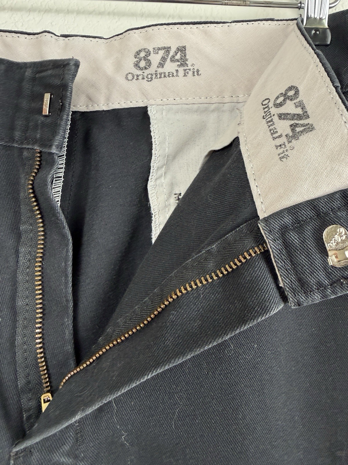 Dickies 874 Original Fit Work Pants in Black, Size 34×30