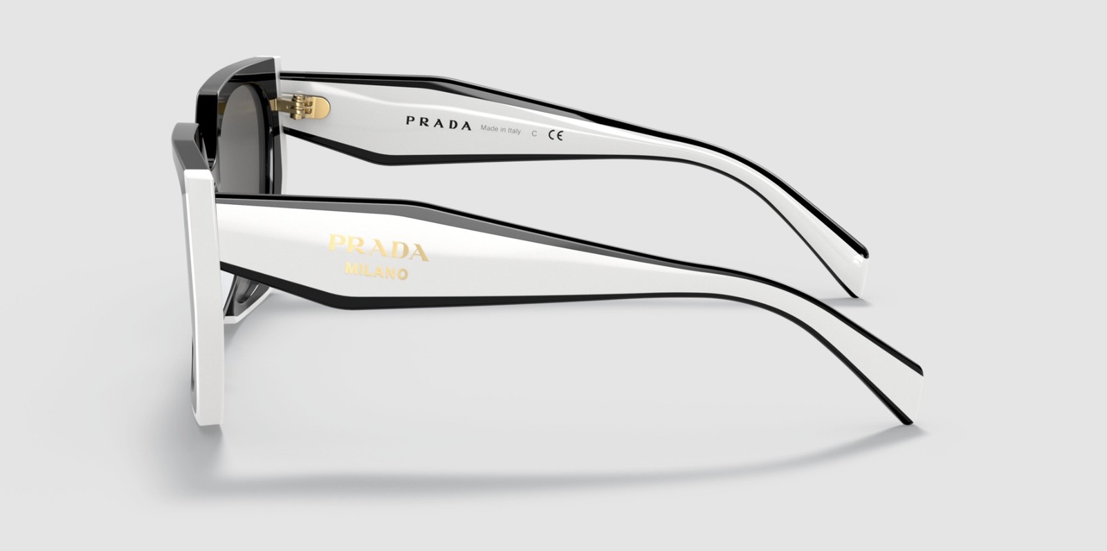 PRADA PR 15WS 09Q5S0 Black Talc Dark Grey 54 mm Women’s Sunglasses
