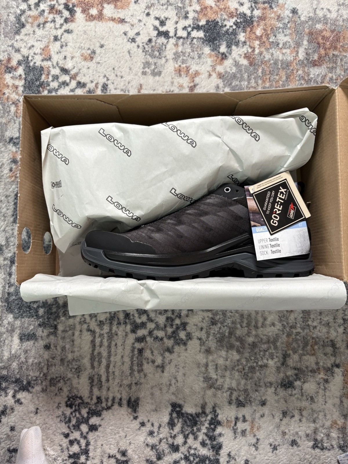 LOWA FERROX GTX LO Shoes Black/anthracite 311696 9937 Size: 8