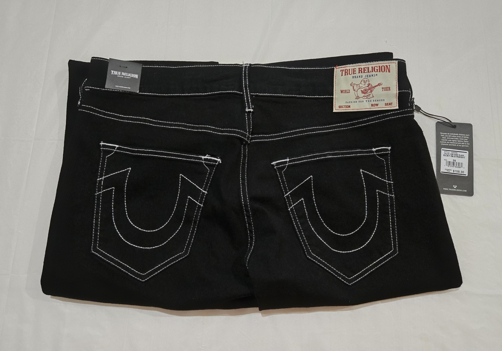 True Religion Men’s Ricky SN Straight Jeans SZ 36 700566 NWT $159