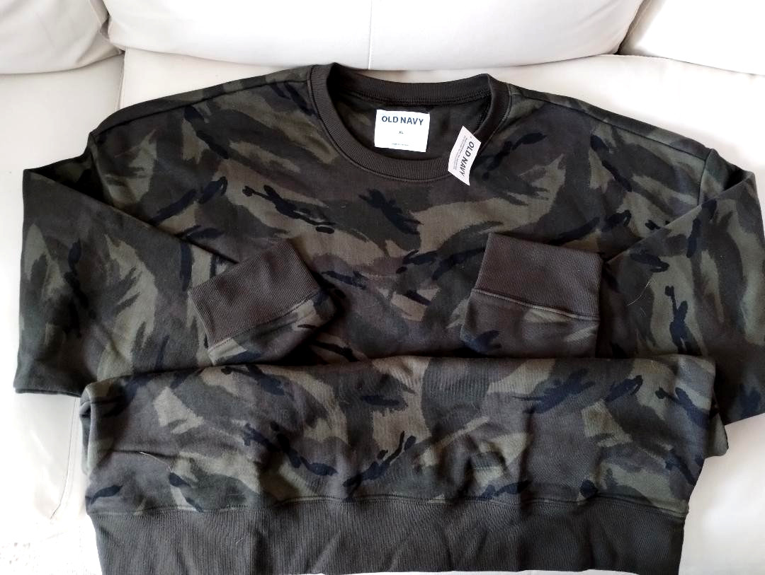 OLD NAVY & OLD NAVY ACTIVE Gender Neutral Camouflage Sweatshirts SZ XL (NWT)!!