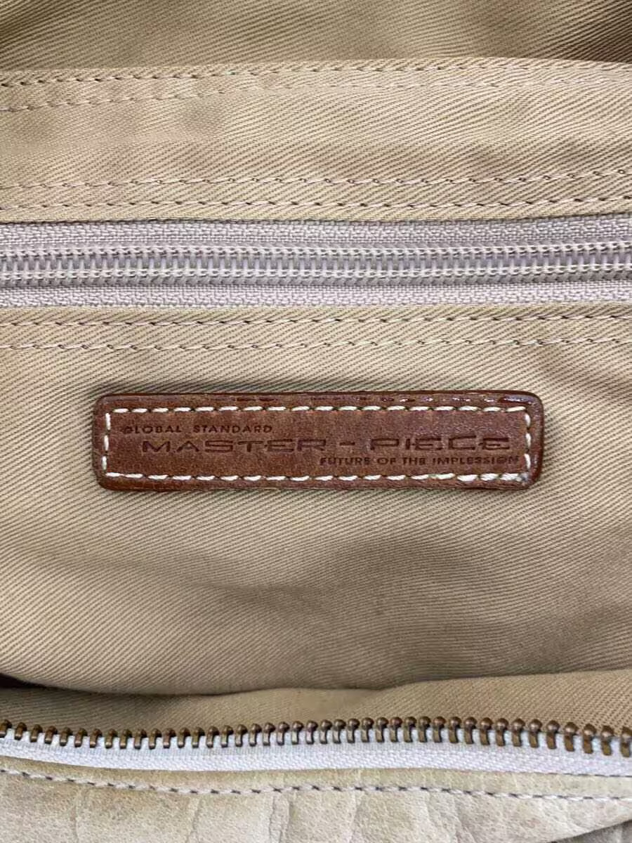 MSPC (master-piece) Shoulder Bag, Leather, Khaki Check Pattern, 10408