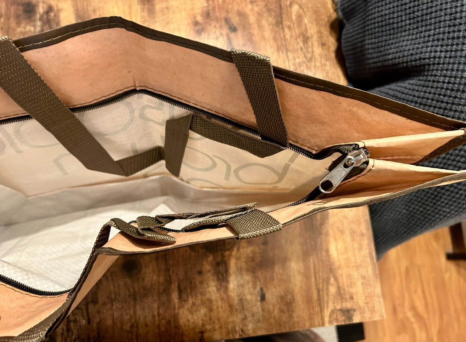 BLOOMINGDALE’S Re-usable Little Brown Bag NEW Vintage Reusable Bloomies Zips