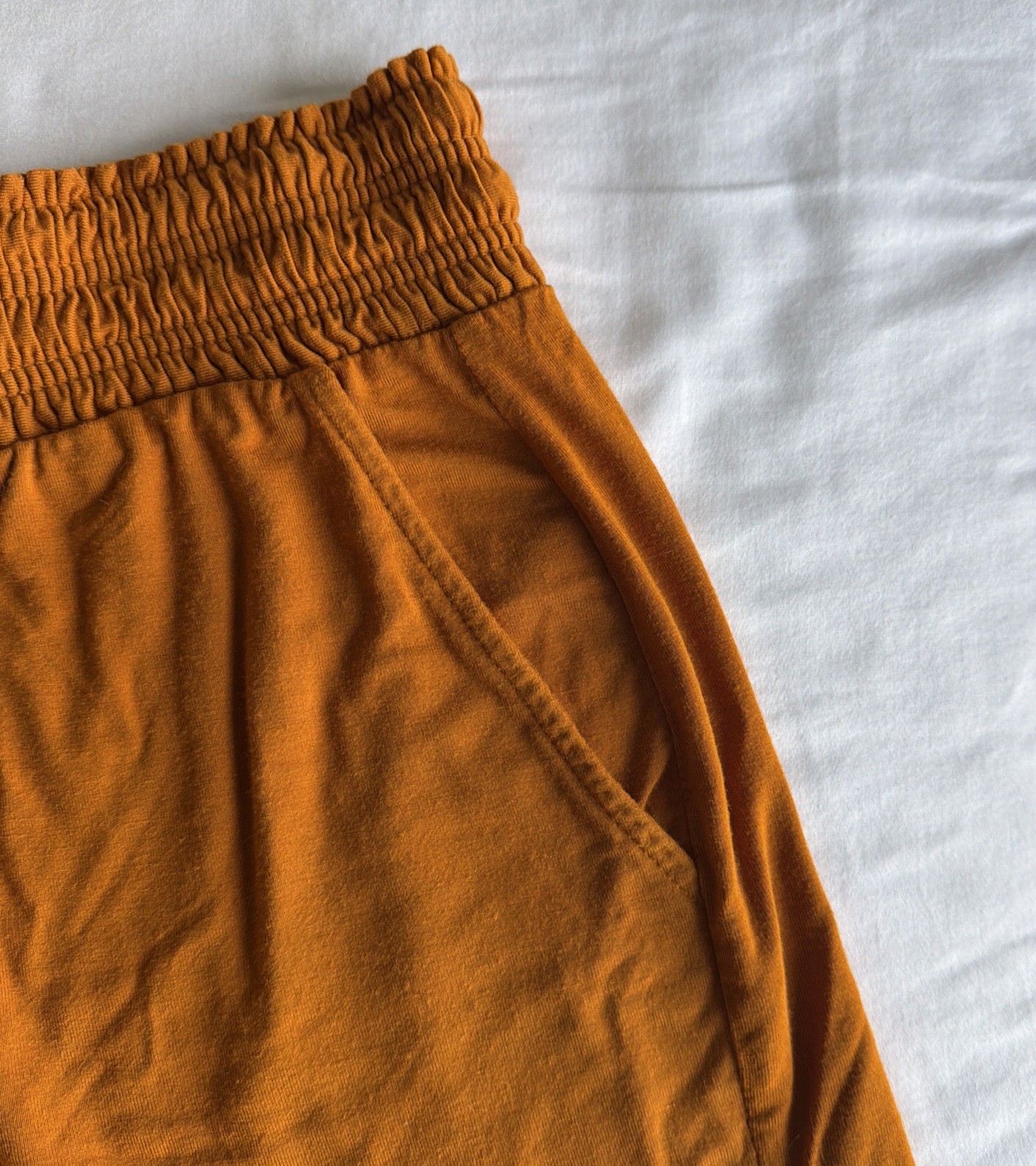Soma Cool Nights Pajama Sleep Shorts S Orange Soft Comfy Lounge Pockets