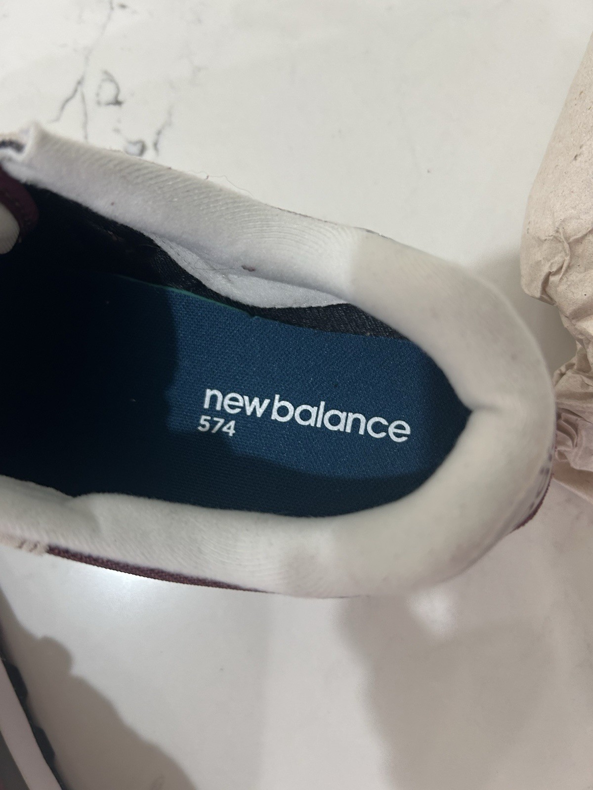 New Balance 574 Classic Burgundy Grey Men’s Sneakers ML574EVM Size 9 NWOB