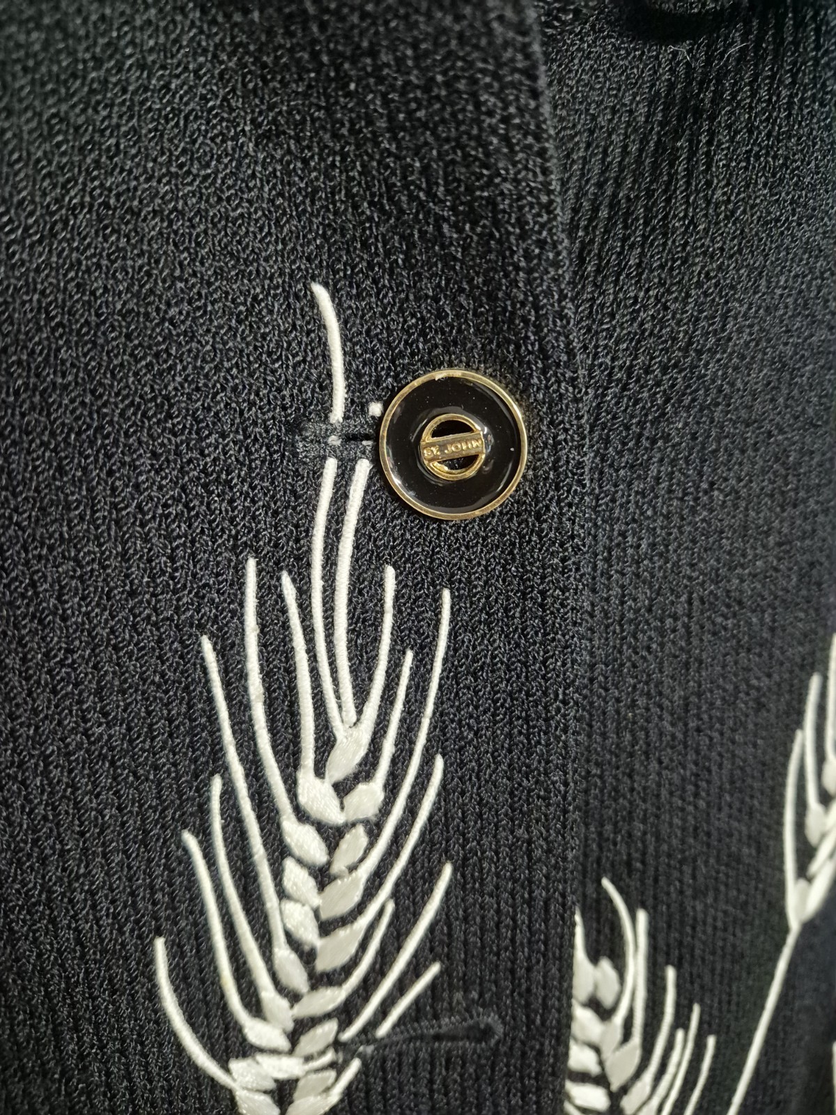 St. John Collection Embroidered Cardigan Jacket 14