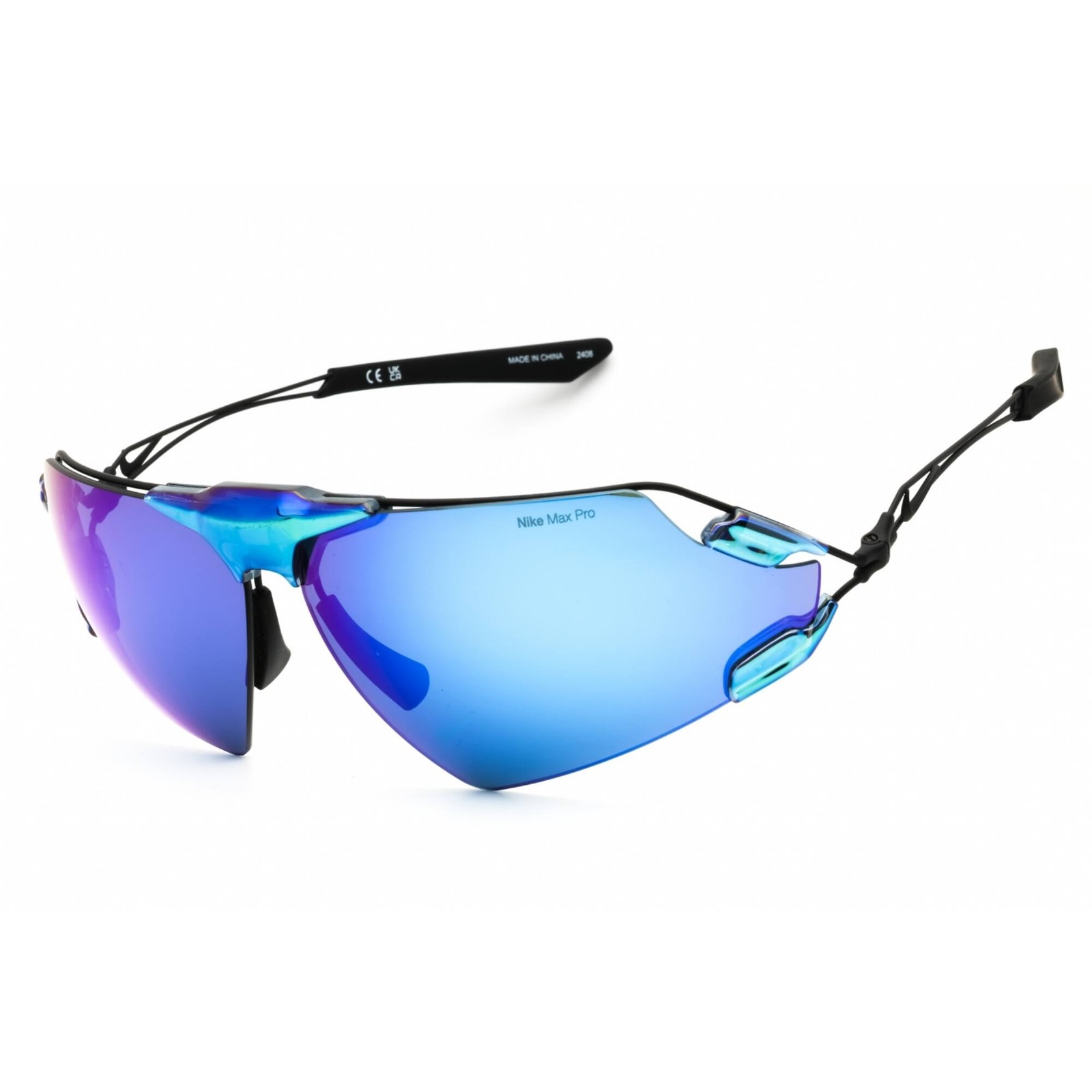 Nike Men’s Sunglasses Blue/Black Titanium Rimless Frame ZEUS EDGE EV24030 410