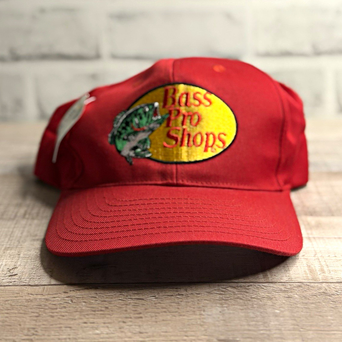 Bass Pro Shops Red Solid Baseball Cap Hat Men’s One Size Adult Casual