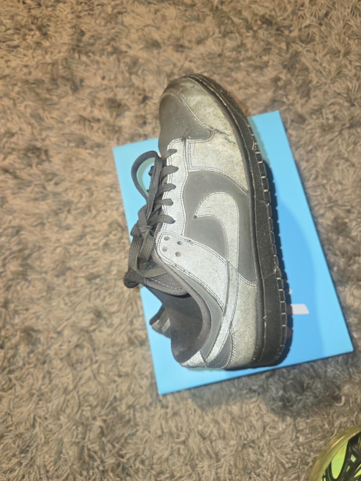 W Nike Dunk Low Cyber Reflective Anthracite/Black-Racer Blue Men’s Size 9 W 10.5