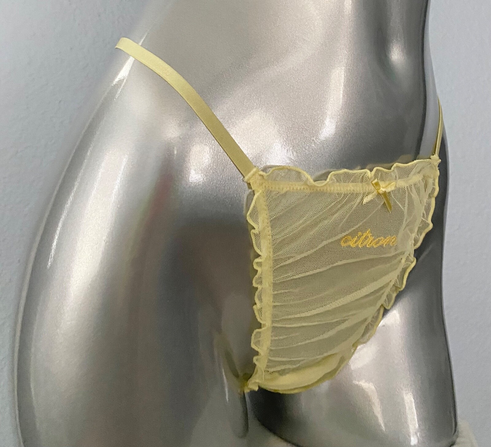 Victoria’s Secret Panties 3 Pack Mesh Ruffled V String Panty XS S M L XL 2XL