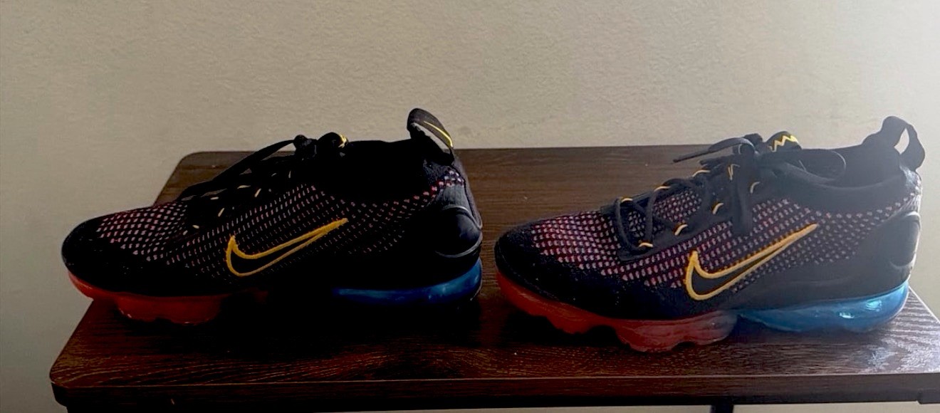 Nike Air VaporMax Men’s Low Top Lace-Up Colorblock Running Sneakers