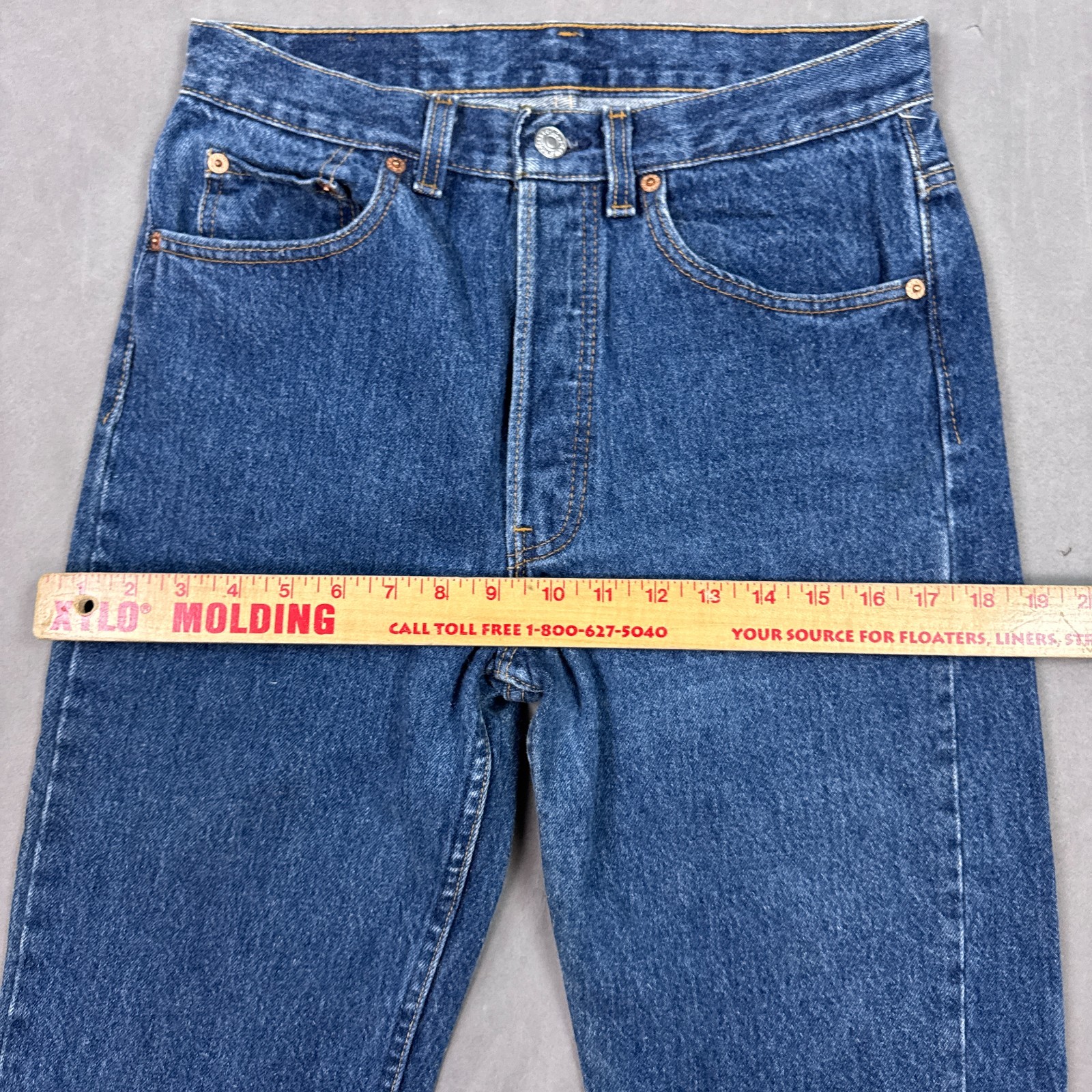 Vintage Levis 501 Jeans Mens 28×36 Blue 90s Made USA Denim Pants (Tag31x36)
