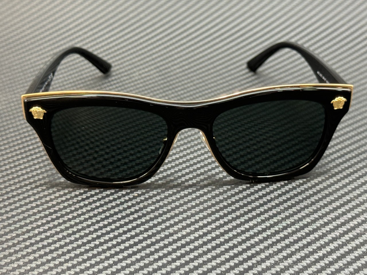 VERSACE VE2272 GB1 87 Black Grey Men’s 53 mm Sunglasses