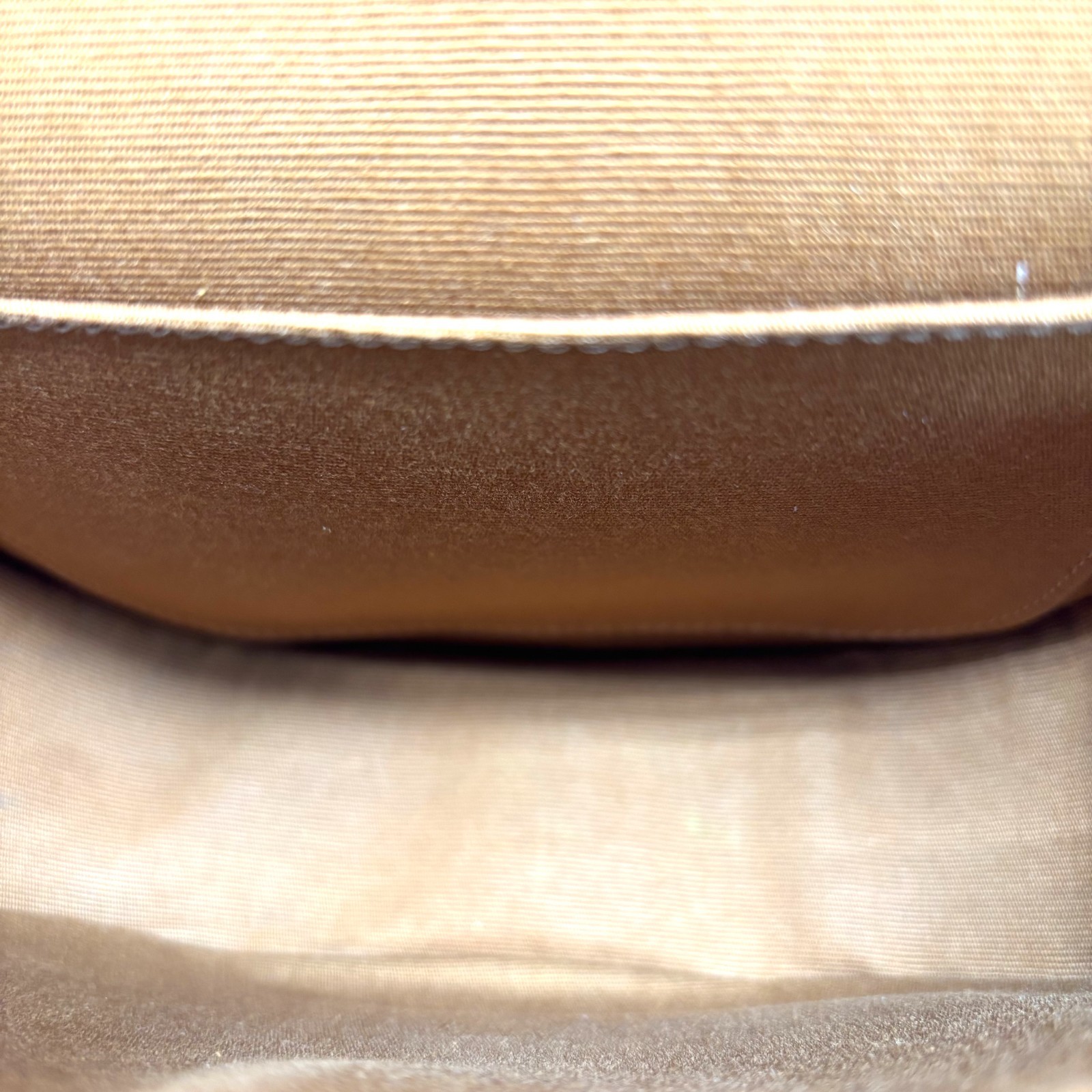 Pre owned Celine Triomphe Canvas Medium Folco Bag Tan | H24576