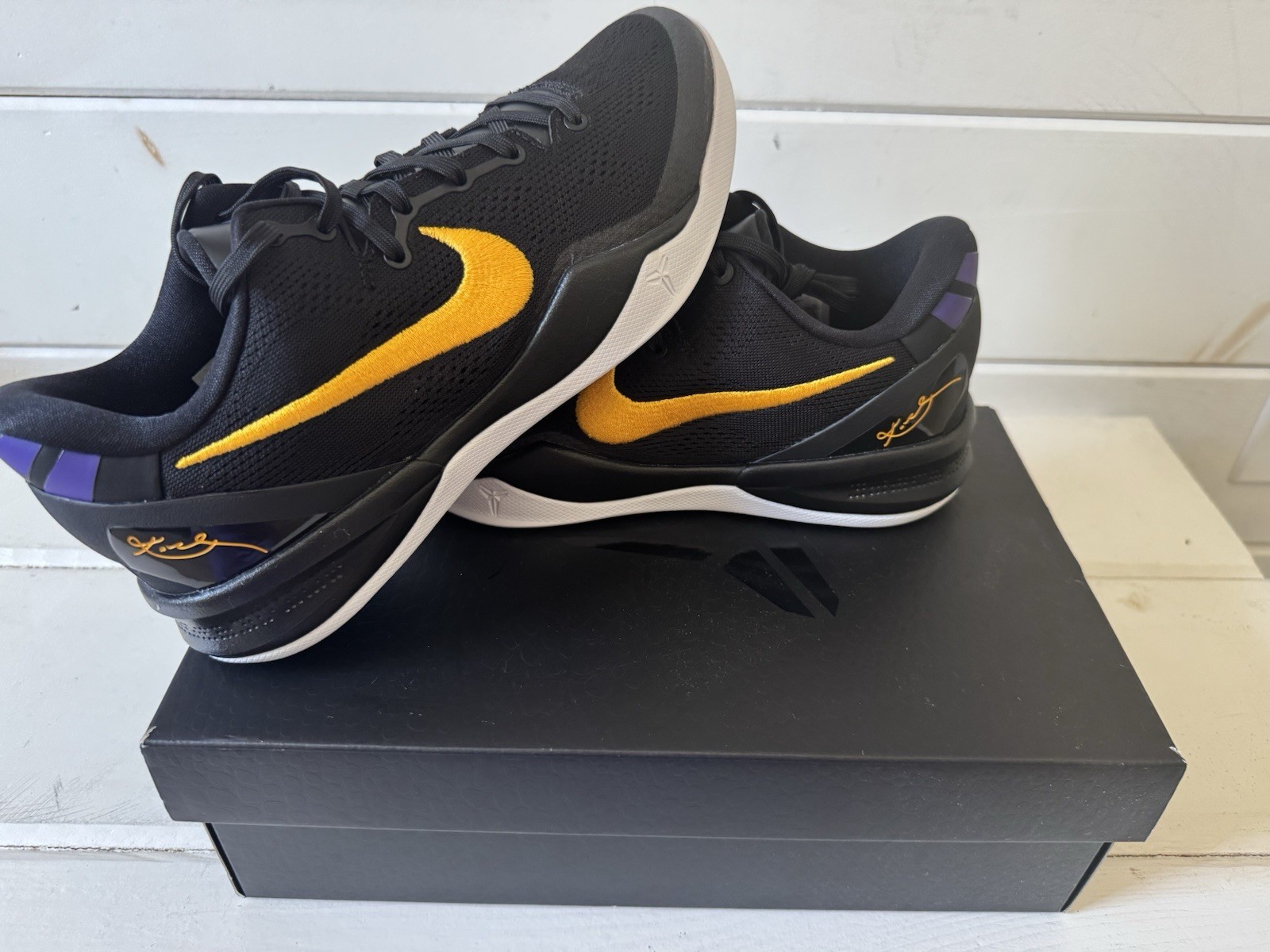 Nike Kobe 8 Protro “Lakers Away” Black/Univ Gold/White/Ct Purple HF9550-001