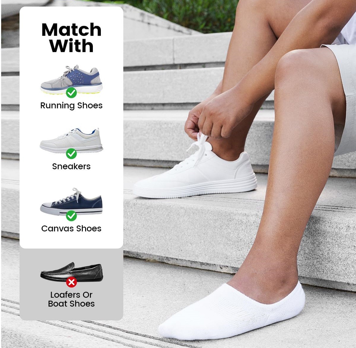 6× Men’s Summer No Show Socks Low Cut Anti-slid Casual Invisible Liner Socks USA