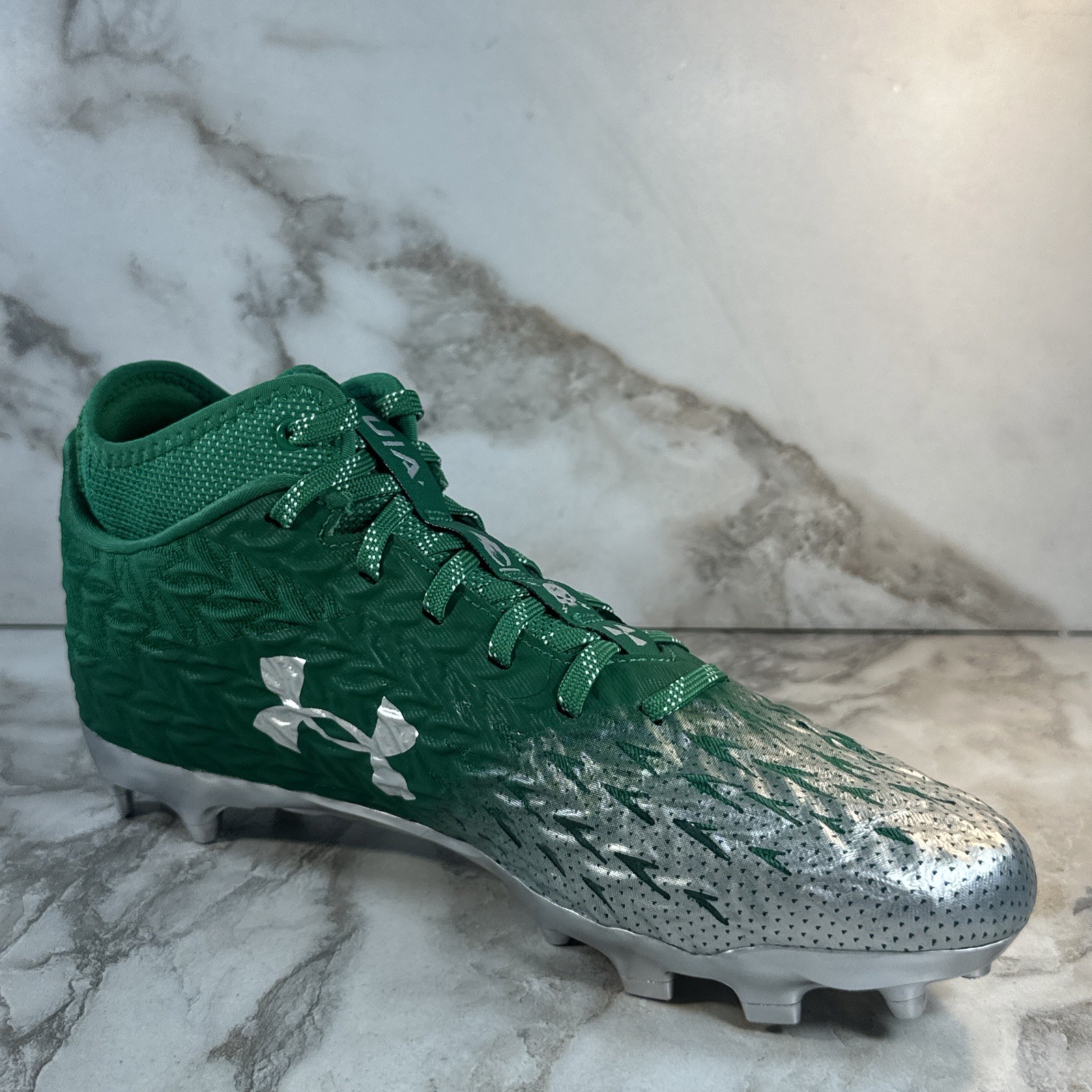 Under Armour UA Spotlight 4 MC Football Cleats Mens SZ 8.5 Green New 3027977-300