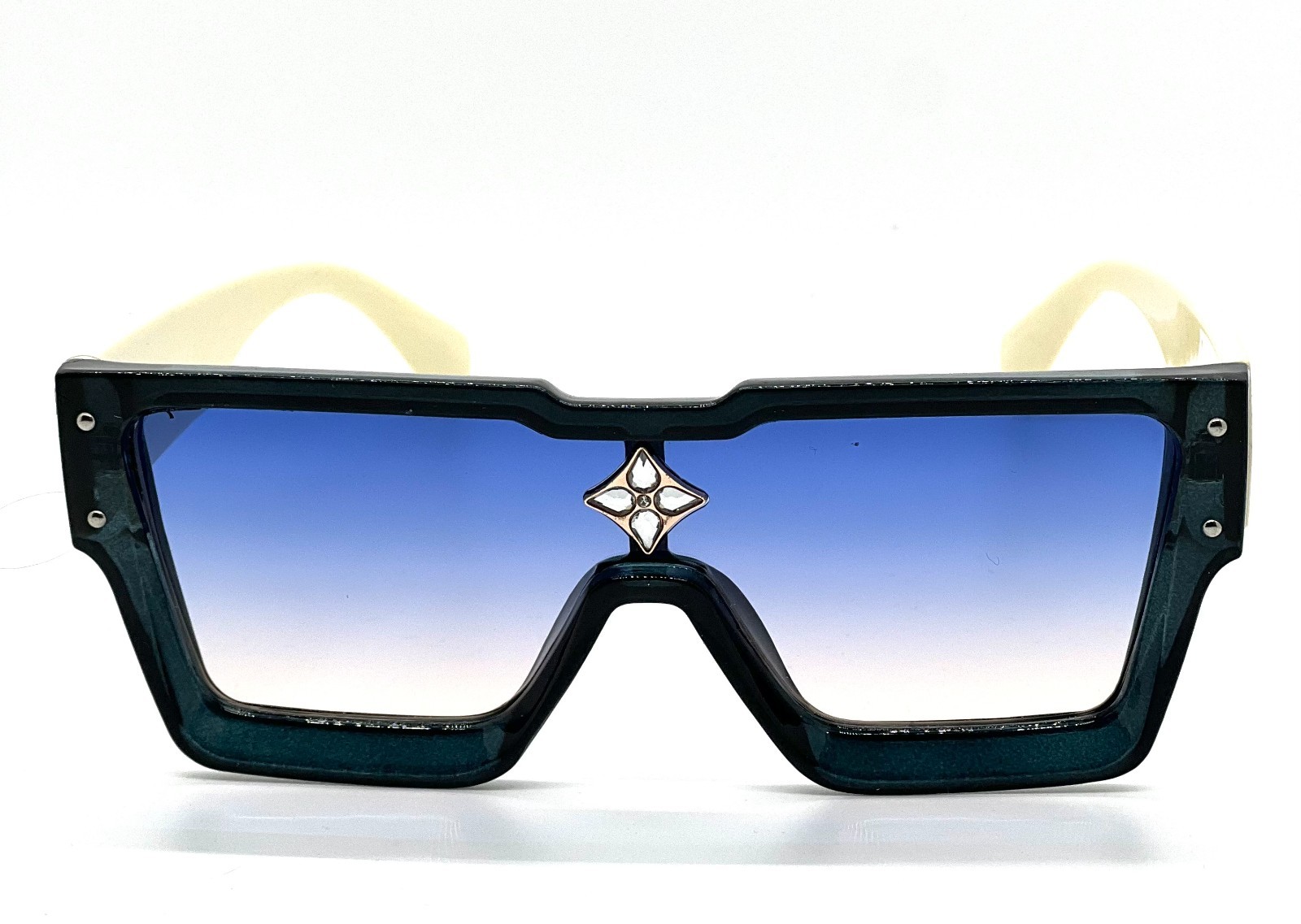 Oversized Classic Elegant Modern Hip Hop Shield SUNGLASSES Large Big Black Frame