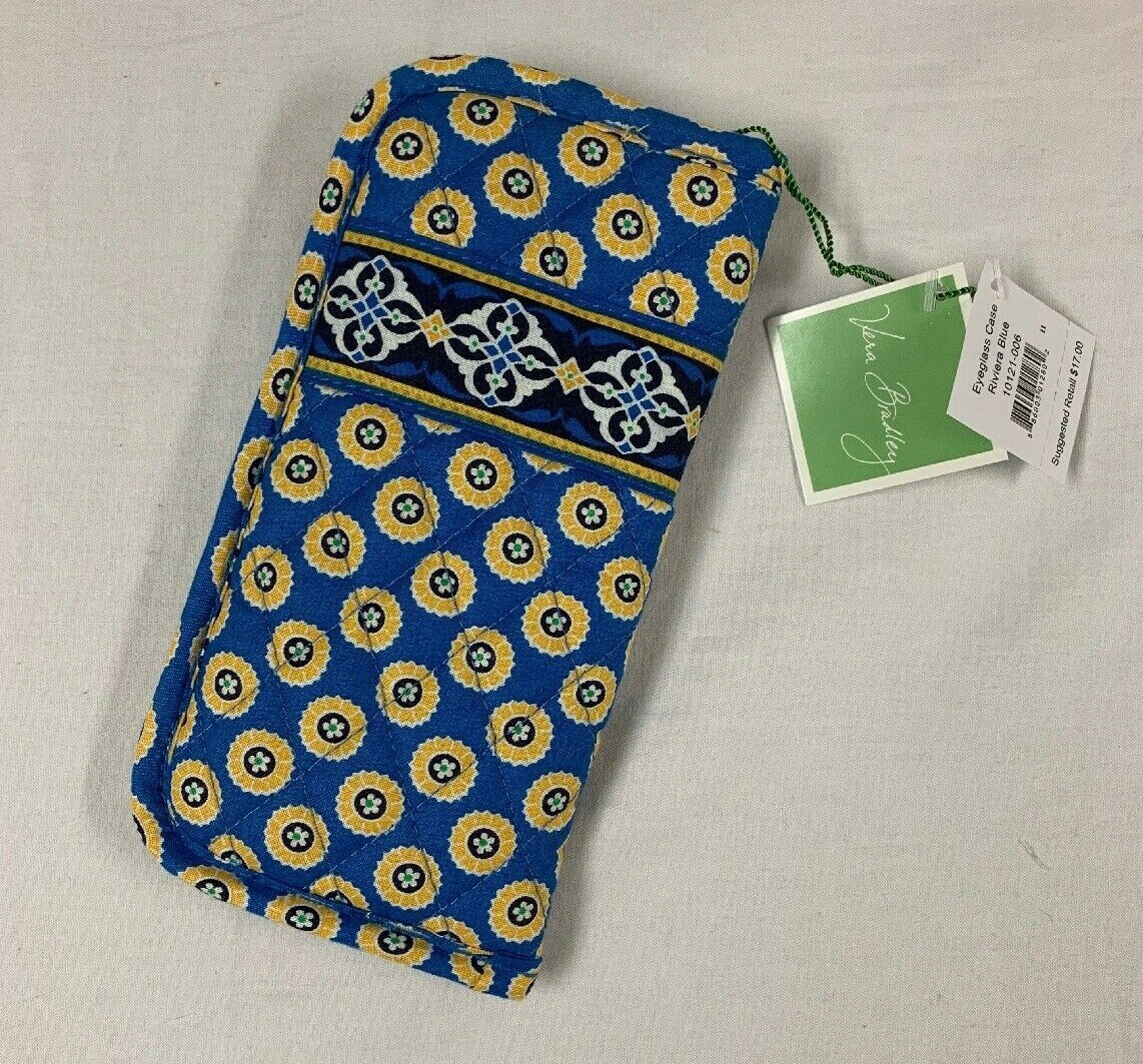 Vera Bradley NWT Riviera Blue: Cool Keeper, Cosmetic Bags, Eyeglass Or Checkbook