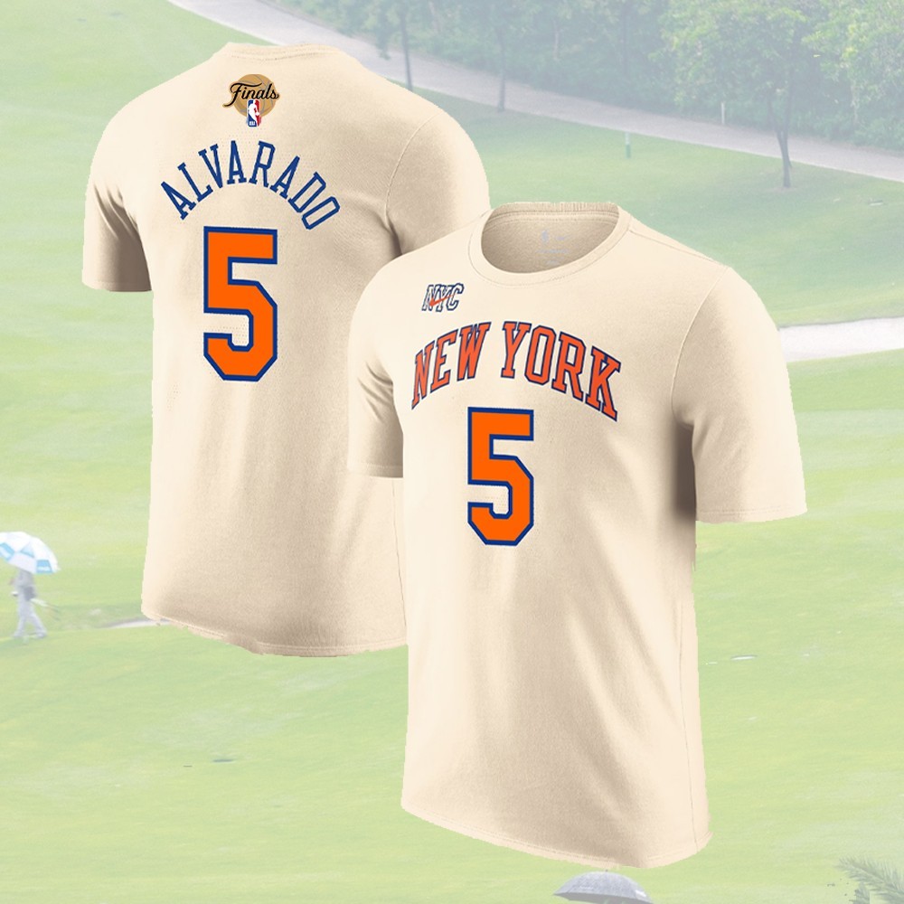 ✍️HOT – Jose Alvarado #5 Baskeball Team 2026 Finals Champions Name & Number Tee