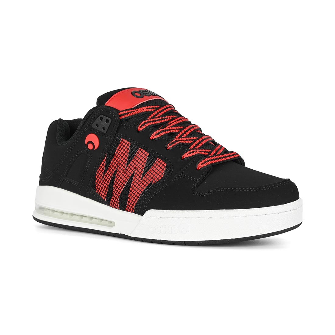 Osiris Pixel Skate Shoes – Black/White/Red