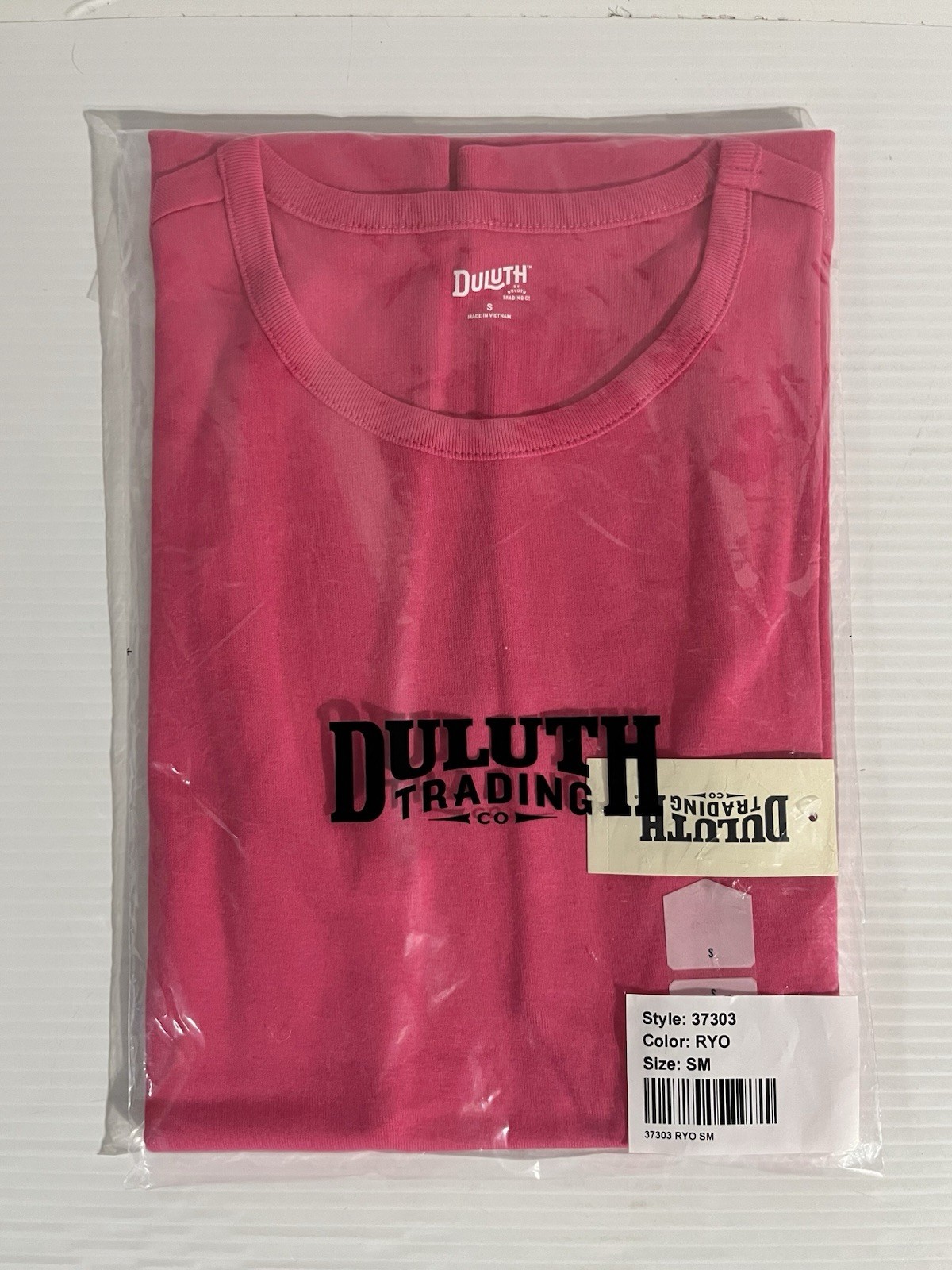 Duluth Trading Women’s Longtail T Tank Top Rib-Knit/Raspberry Sorbet Size Small