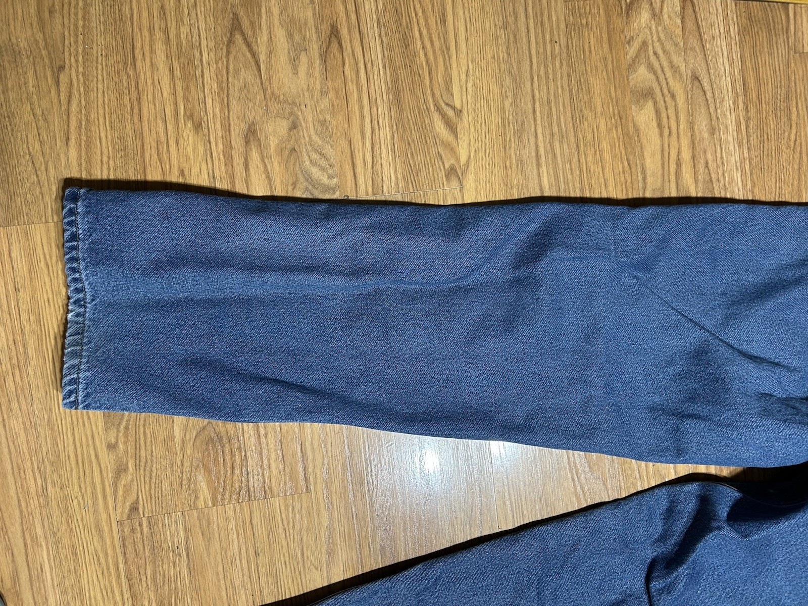 Carhartt Relaxed Fit Flannel Lined Jeans Men 32×32 Medium Wash B172 DST Workwear