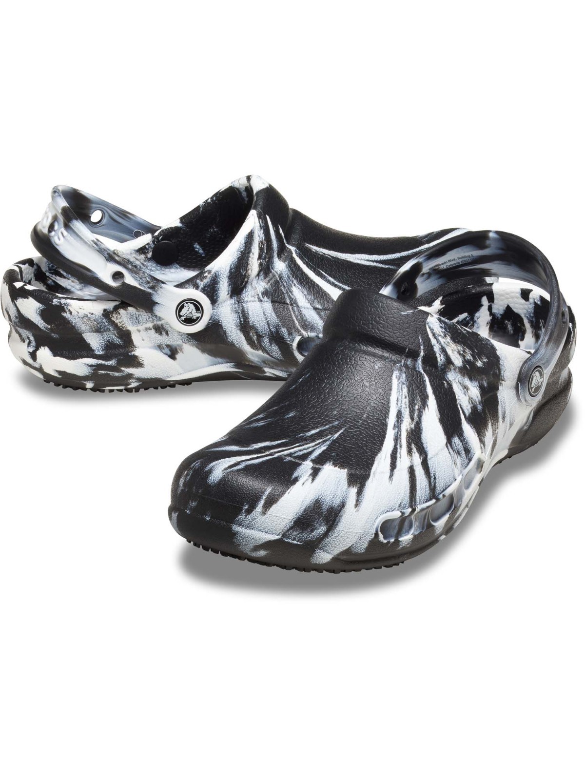 HOT Crocs at Work Unisex Bistro Slip Resistant Clog Black,Color:Black/White