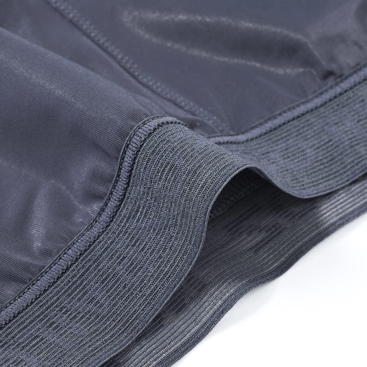 Zonbailon Men’s Ice Silk Boxer Briefs Transparent Stretch See-Through Underwear