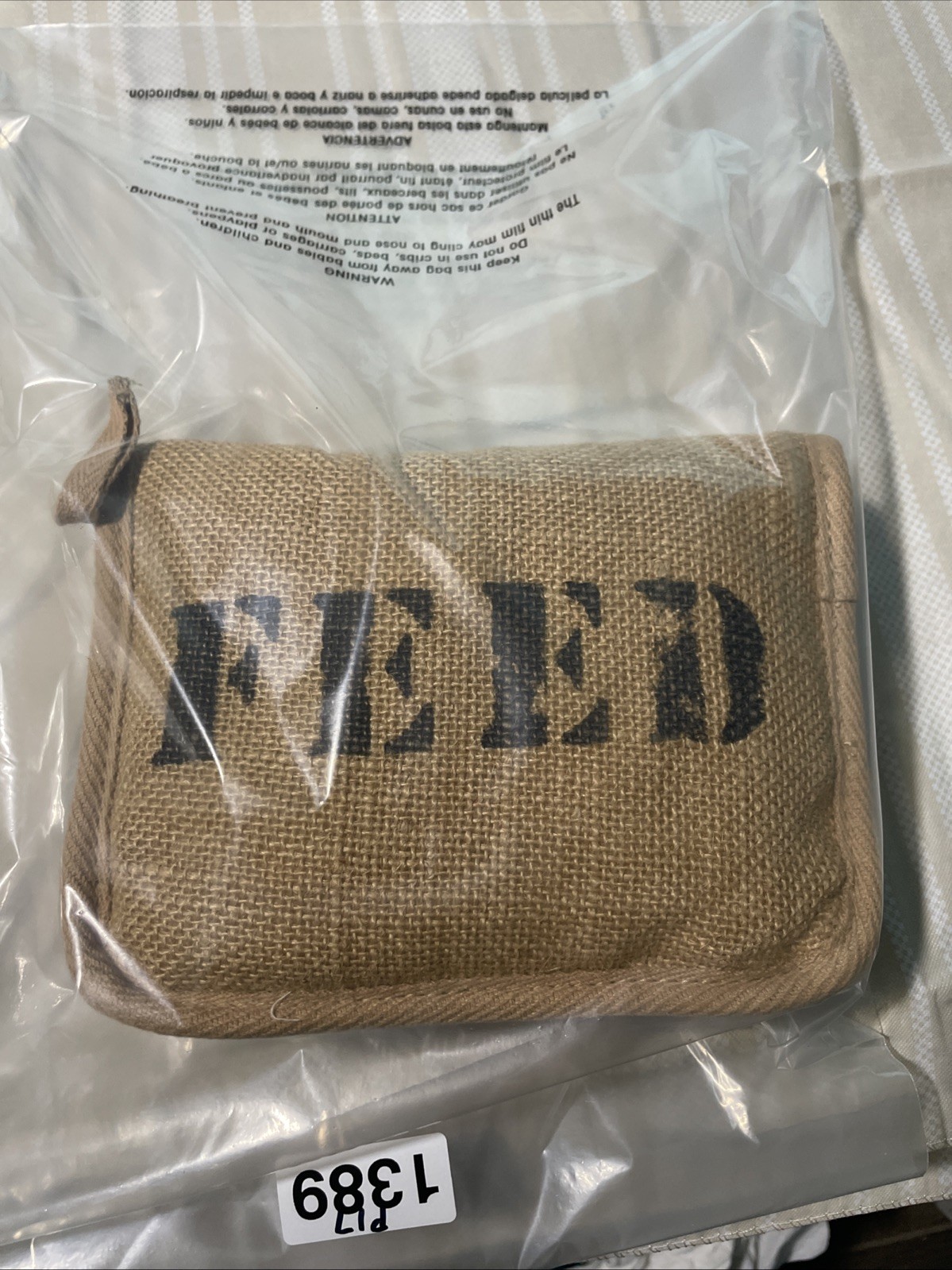 Feed 100 Children of the World Convertible Re-Usable Cotton Tote Burlap Bag
