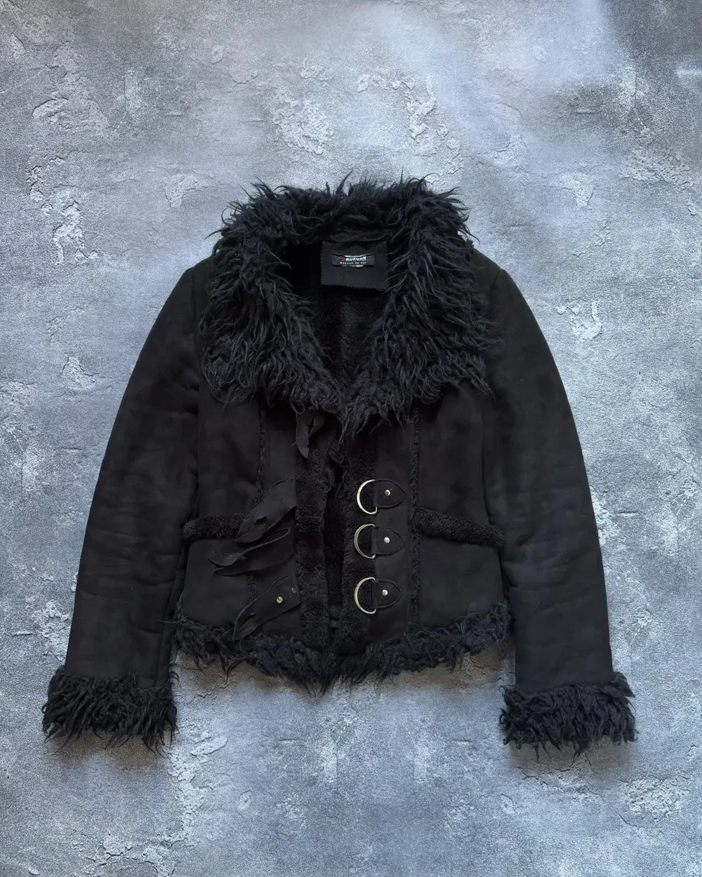 Vintage Morgan De Toi Gothic Grunge Faux Fur Afghan Jacket
