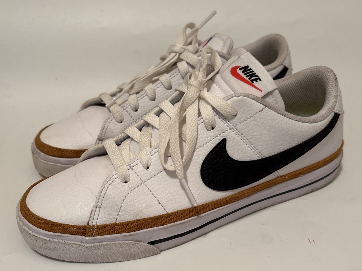 Nike Women’s Court Legacy Next Nature White Tan Black Size 8.5 DH3161-100