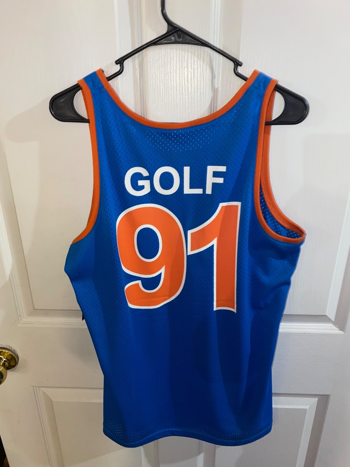 GOLF WANG Blue & Orange Medium Size Basketball Jersey (New with Tags)
