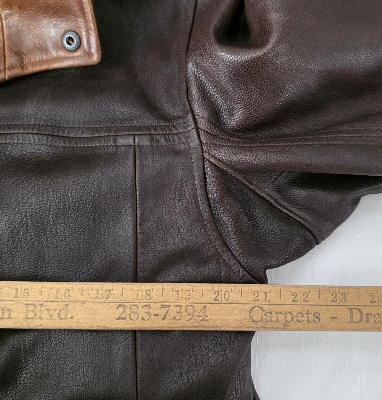 Lone Pine American Made Leather Jacket Aspen Pitkin Dry County Goods Mens sz 40
