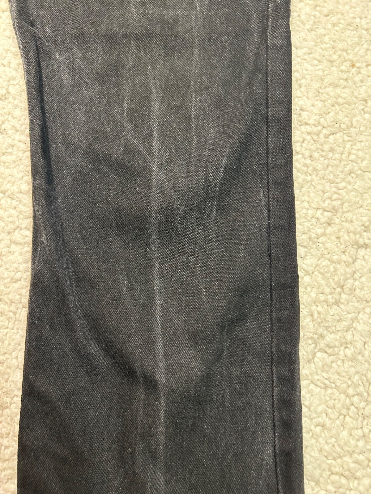 Levi’s 505 Regular Fit Mens Jeans Black Size 34×32 100% Cotton READ FIRST