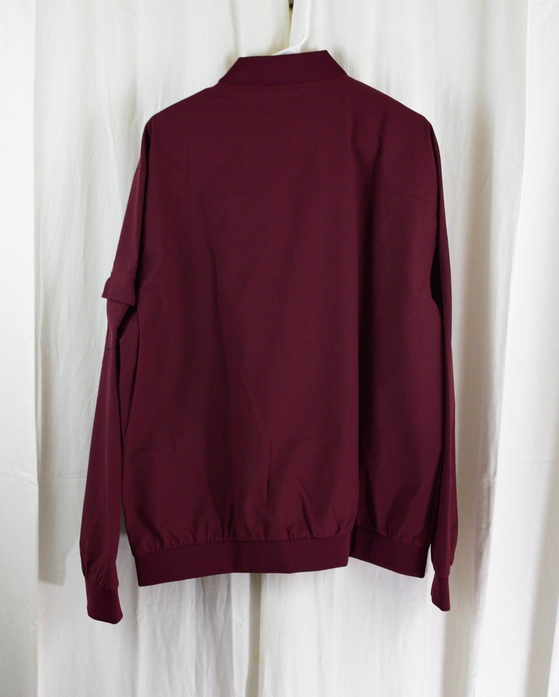 TACVASEN Men’s Lightweight Spring Bomber Jacket Maroon Size XL
