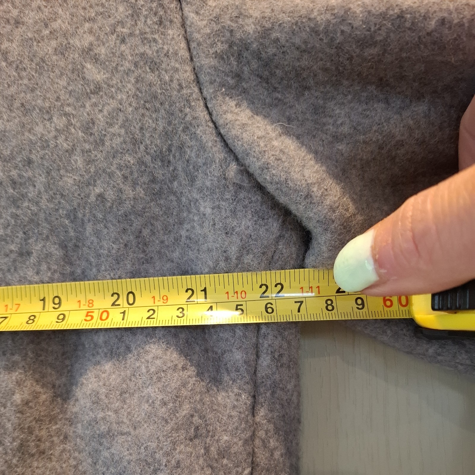 Anine Bing Olly Wool Coat 80% Virgin Wool Double Breasted Size L