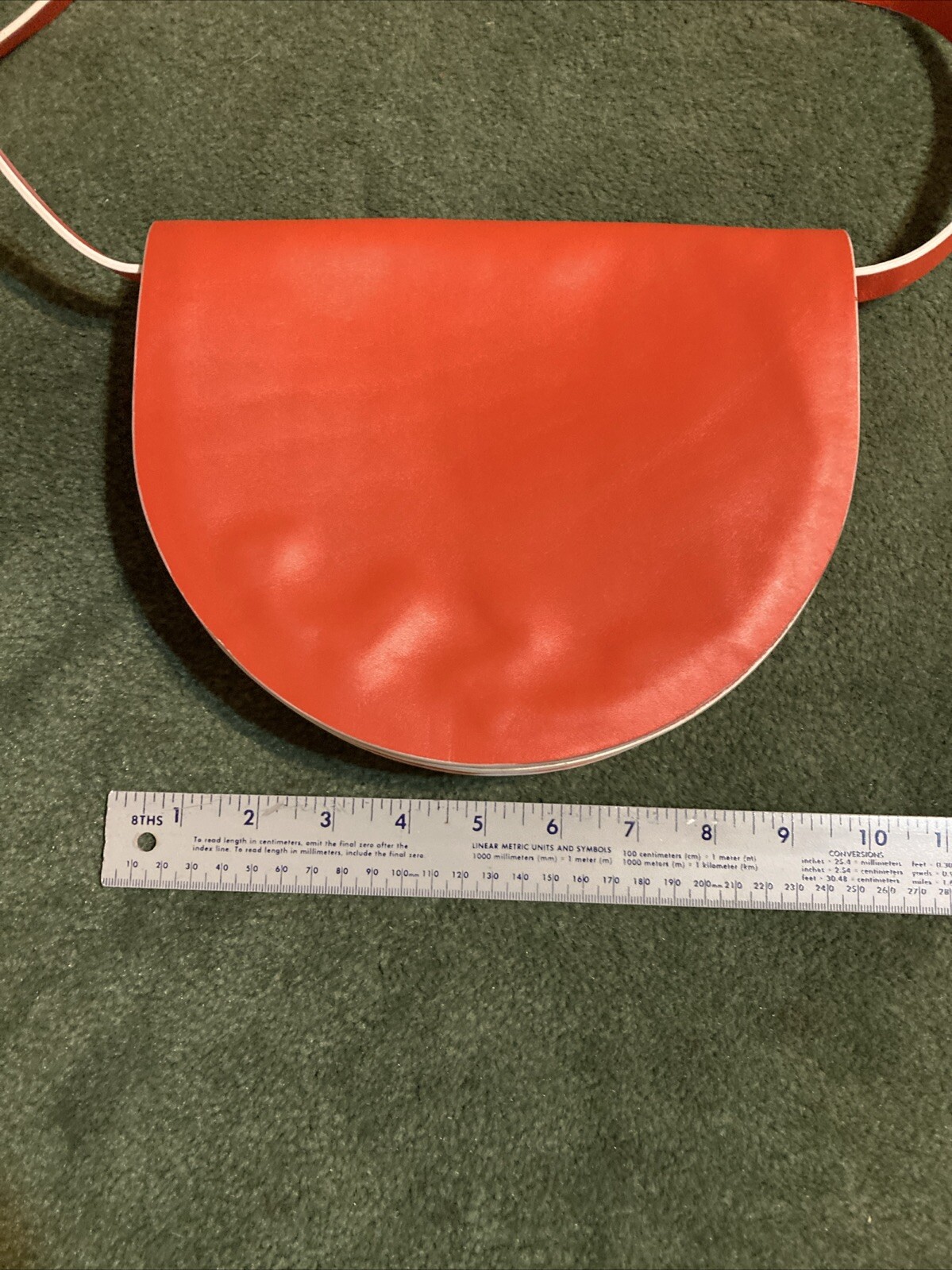 Kate Spade Saturday Half Circle Bag NWOT Bright Coral shoulder, clutch, belt