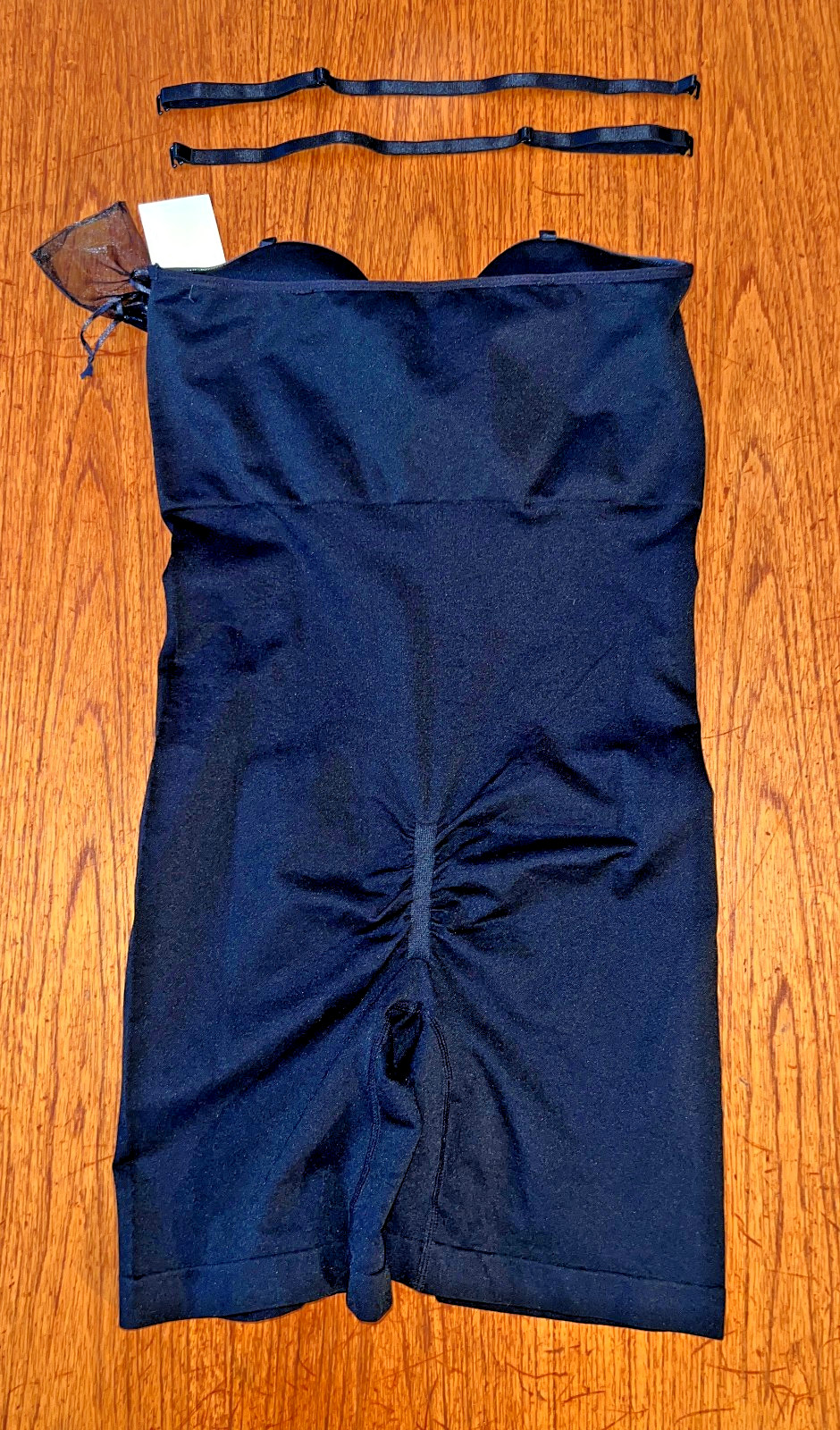 NWT! Nicole Miller 4585 Convertible Seamless Shaping Boy-Leg Bodysuit Black Sz L