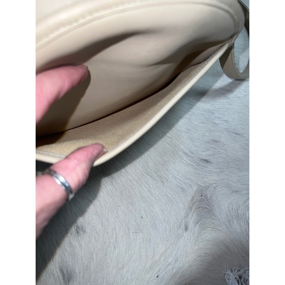 Coach Vintage Chester Canteen Crossbody Bag Women Small Cream Good Leather Brass