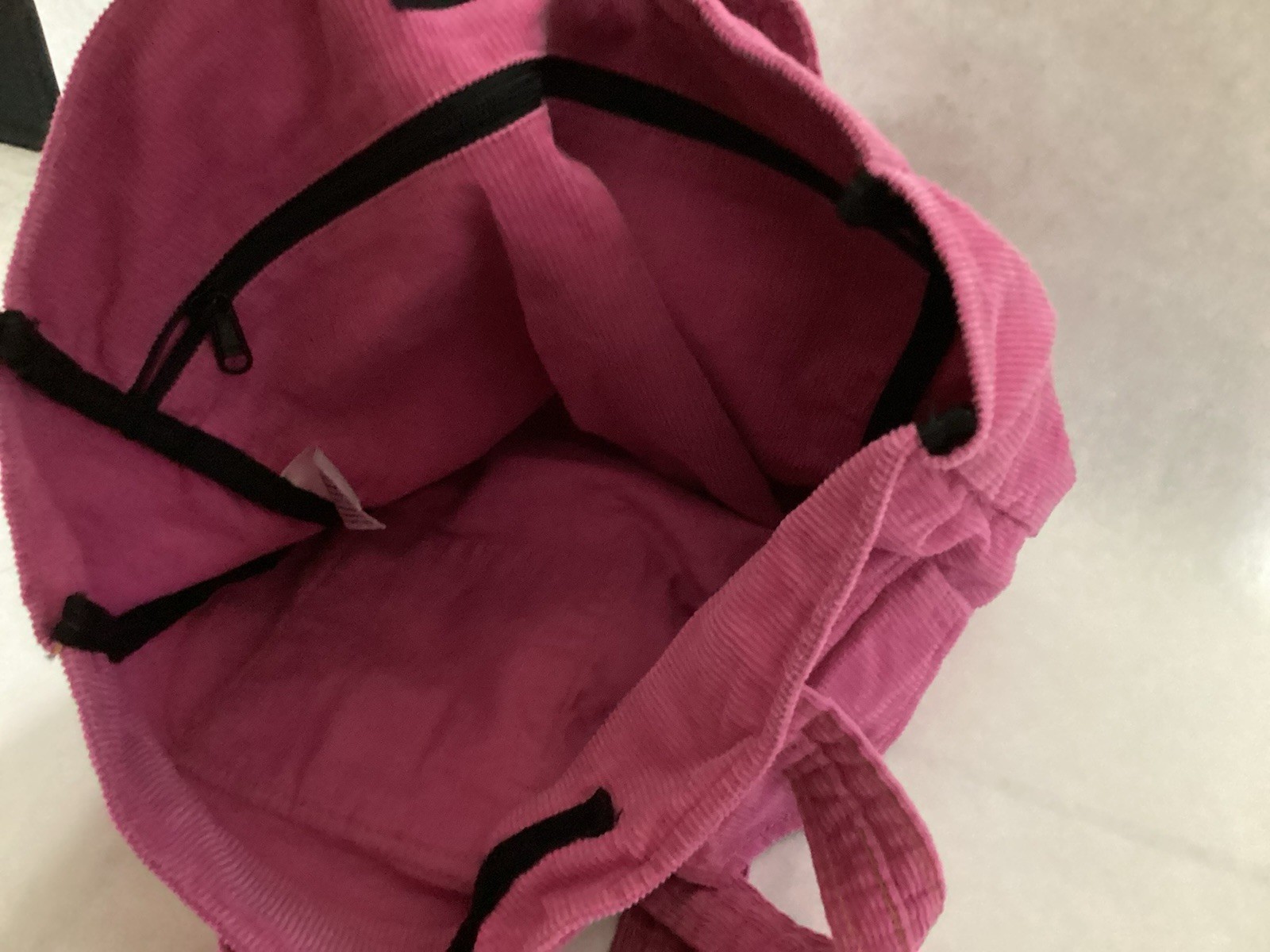 Levi Corduroy Tote Bag Pink