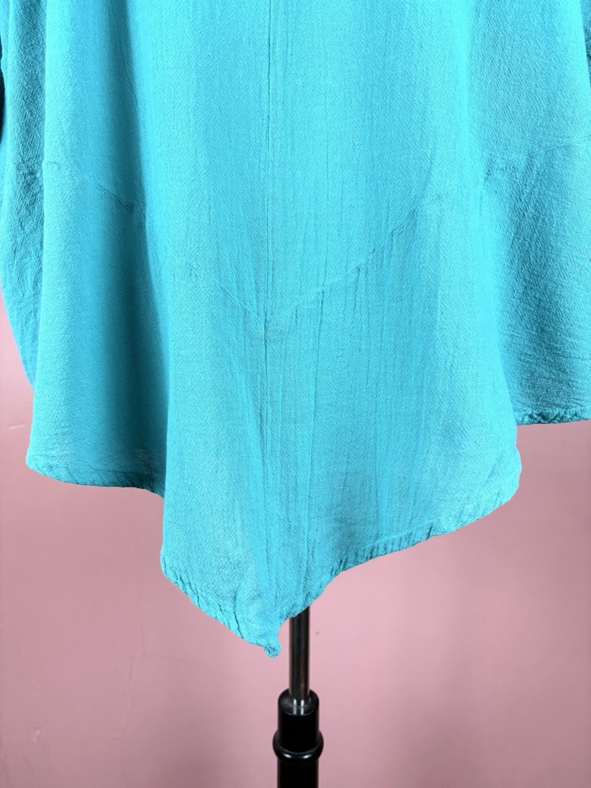 Oh My Gauze Tunic Top Boho Beach Lagenlook Travel Turquoise OS Fits 1X 2X 3X