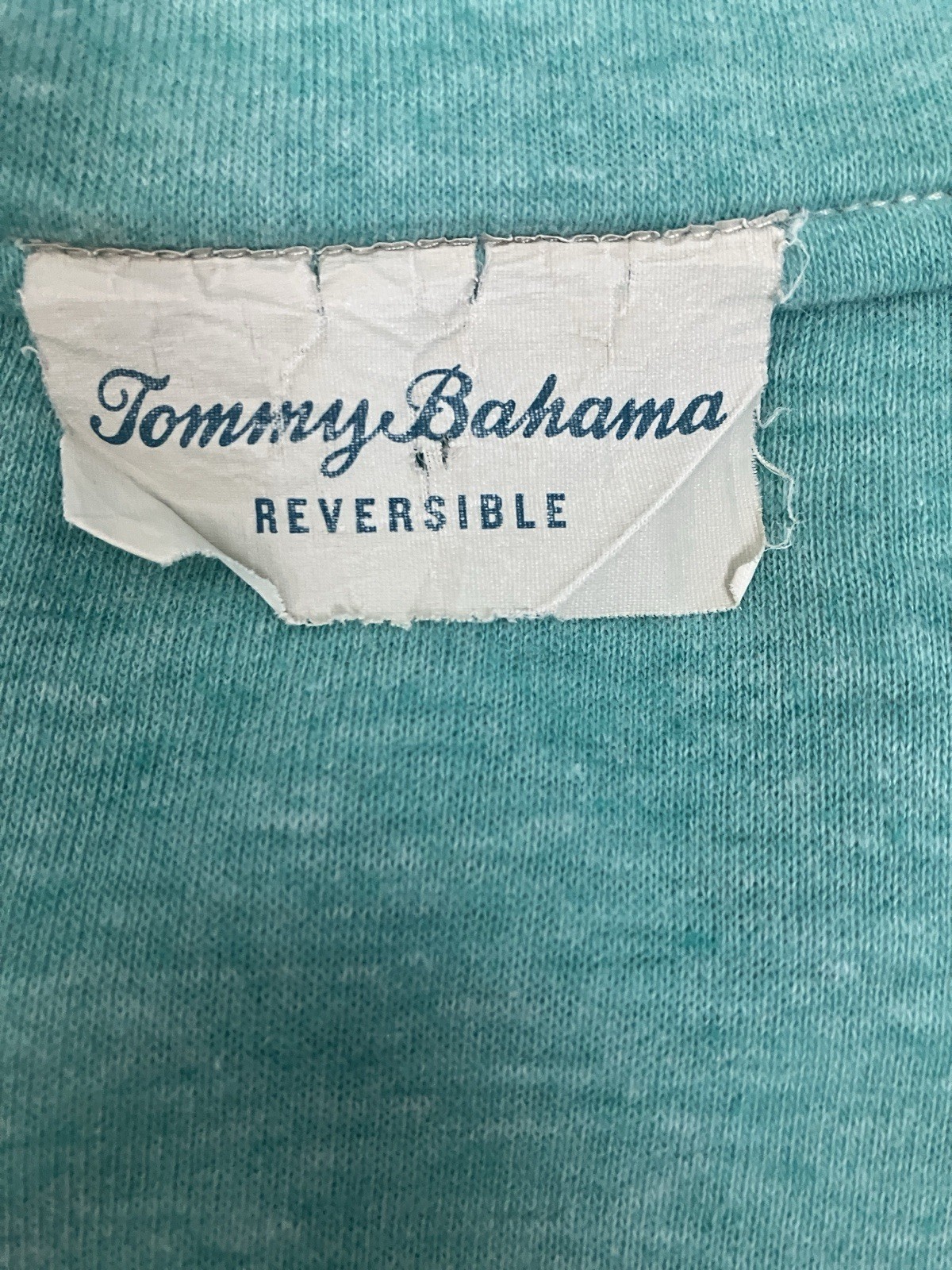 Tommy Bahama Aqua Blue Half Zip Long Sleeve Pullover Men’s Size 2XL