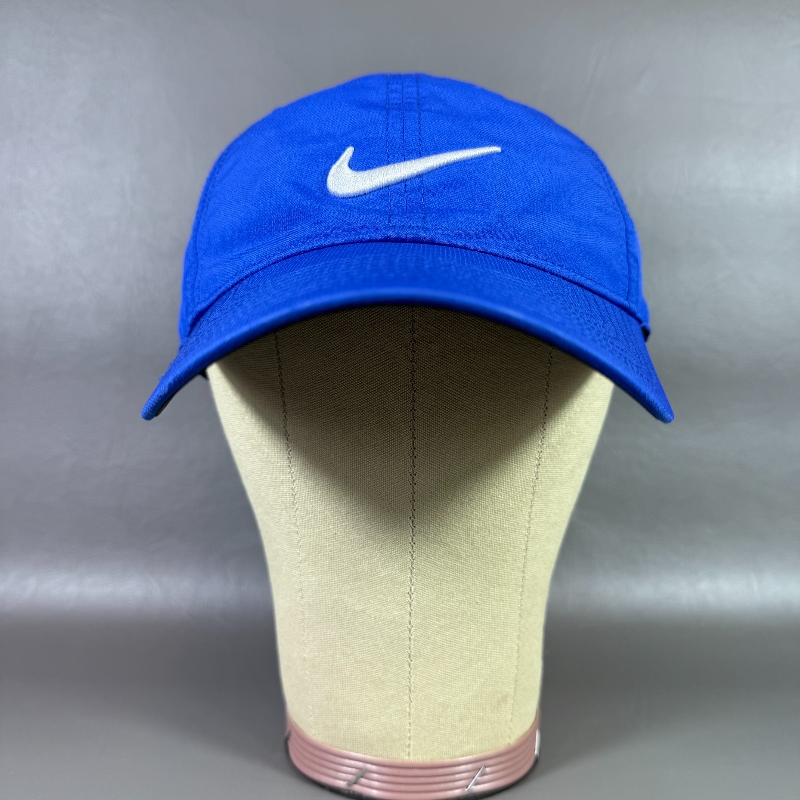 Nike Legacy91 Hat Dri-Fit Blue Hook & Loop Strap Running Golf Tennis Lightweight