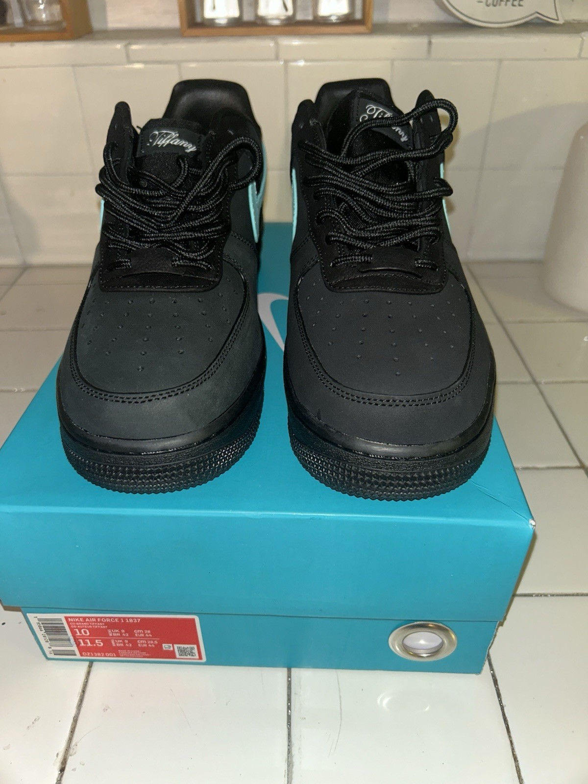 Nike Air Force 1 Low x Tiffany & Co. “1837” Black DZ1382-001 2023 New