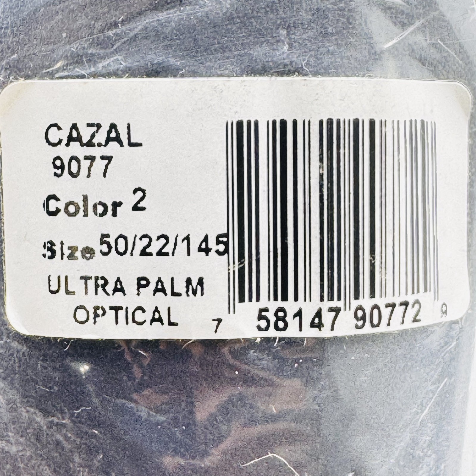 Cazal Sunglasses 9077 002 Gold Leopard Print Frame Brown Gradient Lens 50mm NEW
