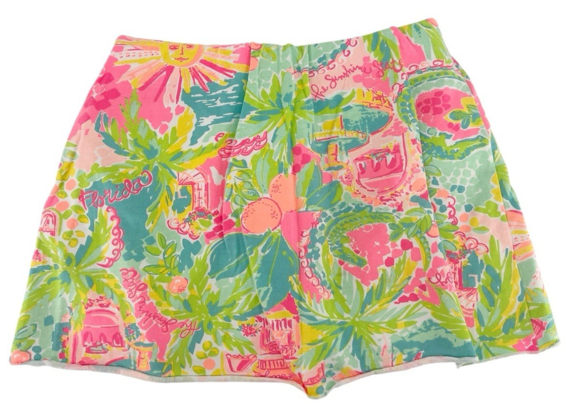 Lilly Pulitzer Women’s Small Madison Skort Sunshine State Mind Florida Pink Blue