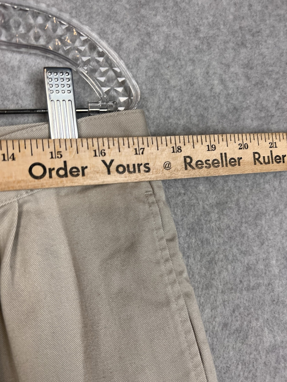 L. L. Bean Flannel Lined Khaki Pants Mens36X29 Beige Natural Fit Chino 0Ak19